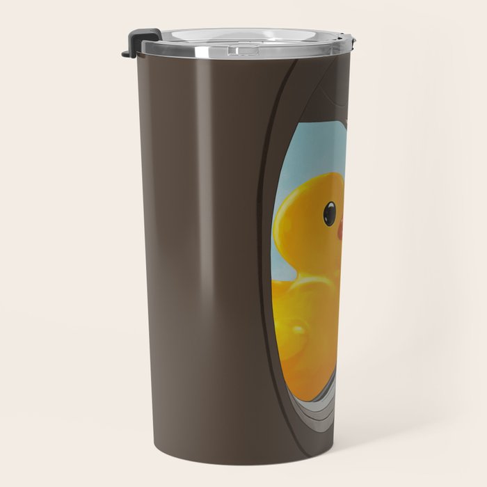 Hello! Yellow Duck Travel Mug Gallery Image 3