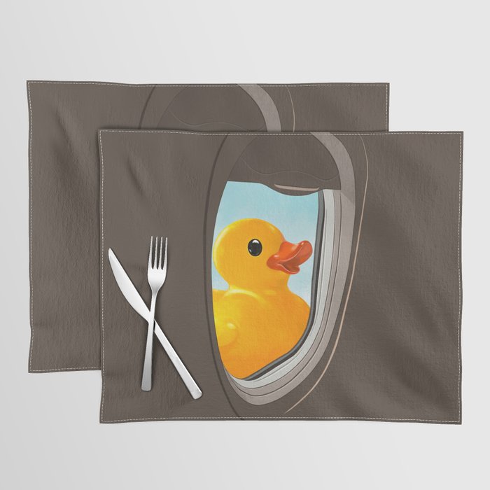 Hello! Yellow Duck Placemat Gallery Image 1