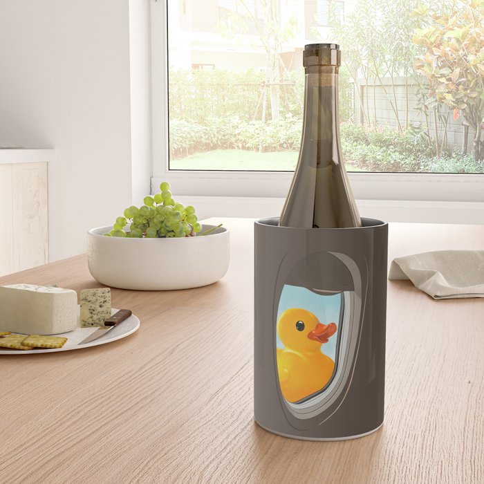 Hello! Yellow Duck Wine Chiller Gallery Image 4