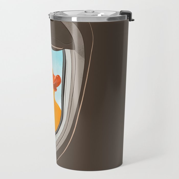 Hello! Yellow Duck Travel Mug Gallery Image 2