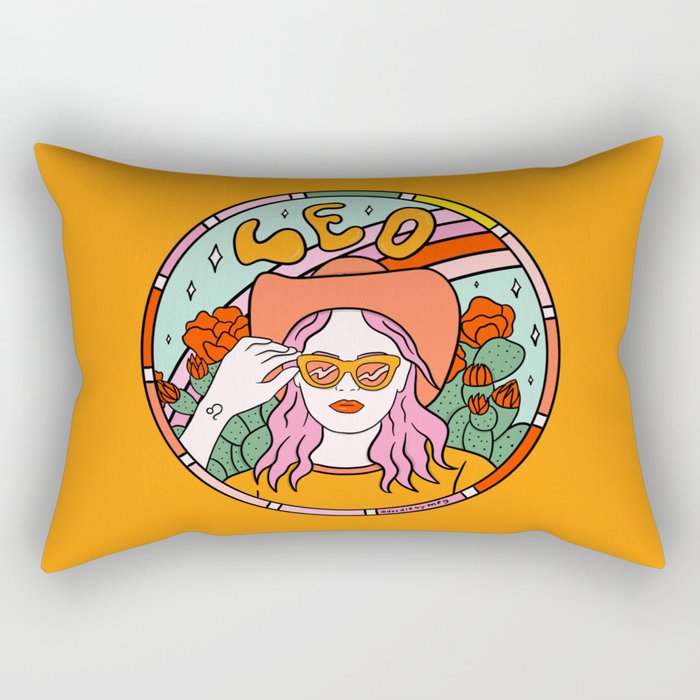 Leo Cowgirl Rectangular Pillow Gallery Image 2