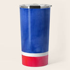 Rothko Abstract Mid Century Modern Minimalist Colorful Simple Nautical Red Blue Travel Mug Gallery Image 1