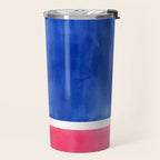 Rothko Abstract Mid Century Modern Minimalist Colorful Simple Nautical Red Blue Travel Mug Gallery Image 2