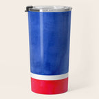 Rothko Abstract Mid Century Modern Minimalist Colorful Simple Nautical Red Blue Travel Mug Gallery Image 3