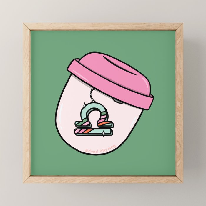 Libra Keychain Mini Art Print Gallery Image 1