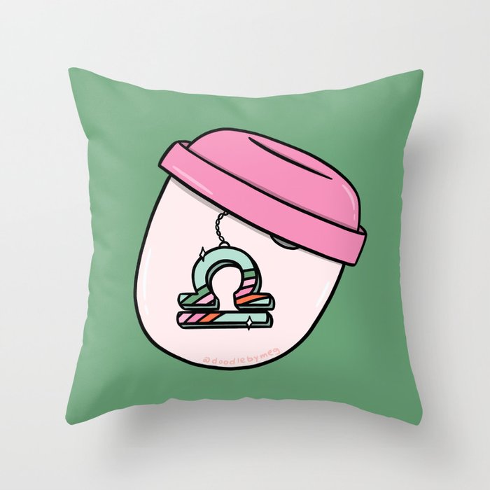Libra Keychain Throw Pillow Gallery Image 1