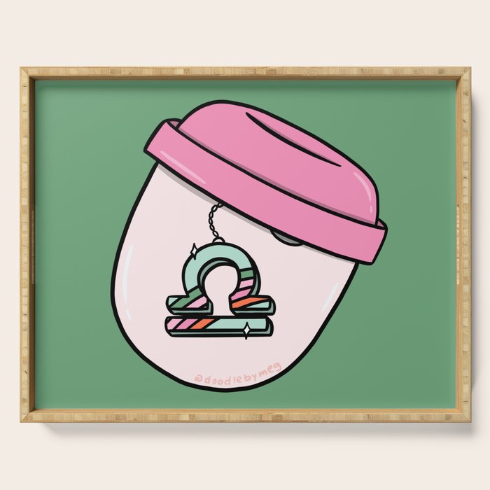 Libra Keychain Serving Tray Gallery Image 1