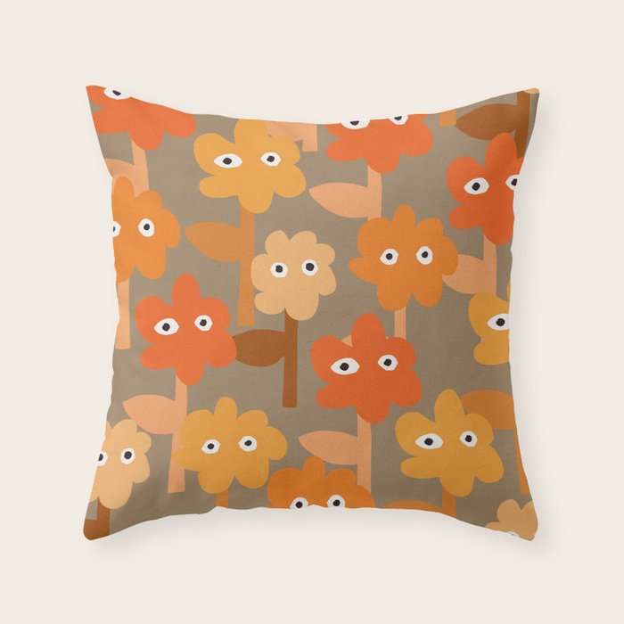 Suspicious Garden #2 Throw Pillow Gallery Image 6