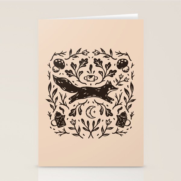 Cozy Night Fox Stationery Card Gallery Image 2