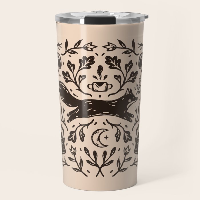 Cozy Night Fox Travel Mug Gallery Image 1
