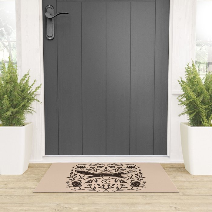 Cozy Night Fox Welcome Mat Gallery Image 3