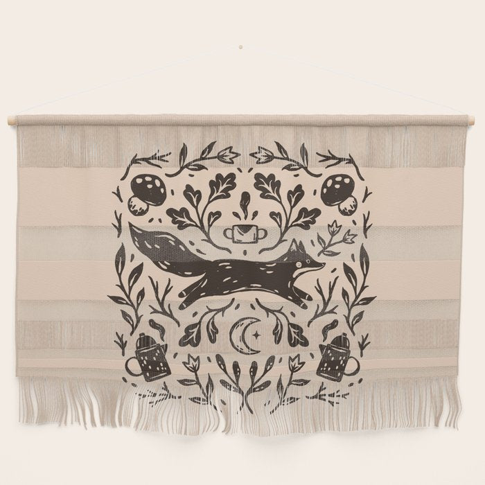 Cozy Night Fox Wall Hanging Gallery Image 1
