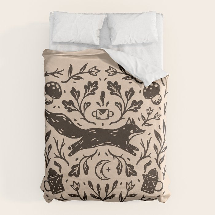 Cozy Night Fox Duvet Cover Gallery Image 6