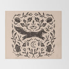 Cozy Night Fox Throw Blanket Gallery Image 2