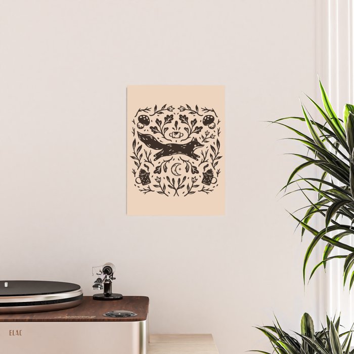 Cozy Night Fox Poster Gallery Image 2