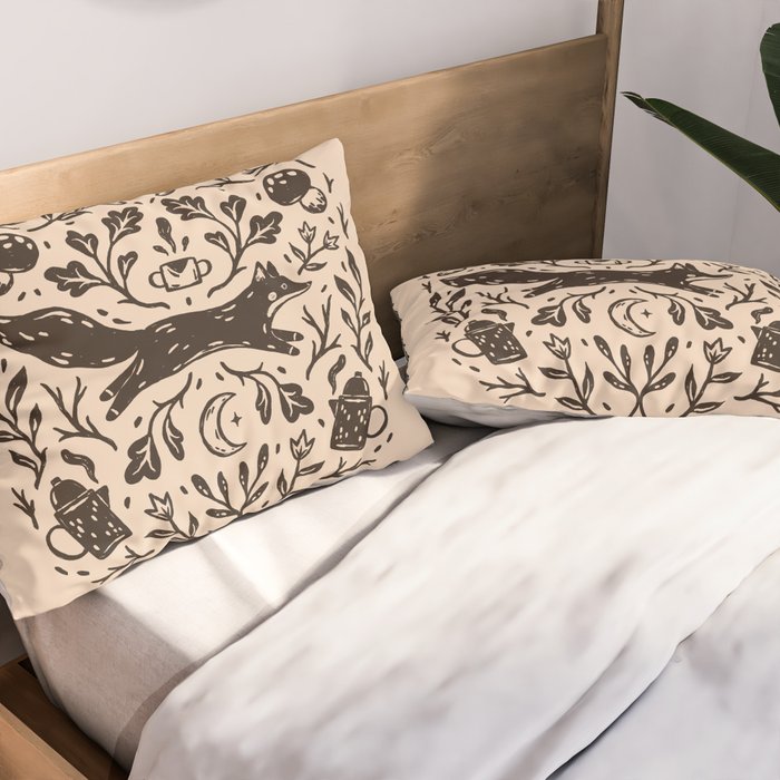 Cozy Night Fox Pillow Sham Gallery Image 2