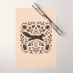 Cozy Night Fox Wrapping Paper Gallery Image 1