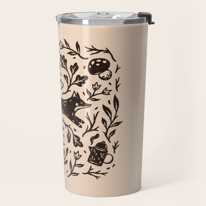 Cozy Night Fox Travel Mug Gallery Image 2