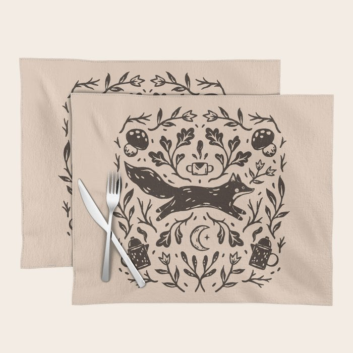Cozy Night Fox Placemat Gallery Image 1