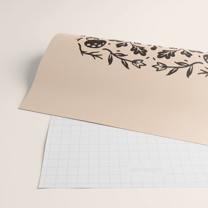 Cozy Night Fox Wrapping Paper Gallery Image 2