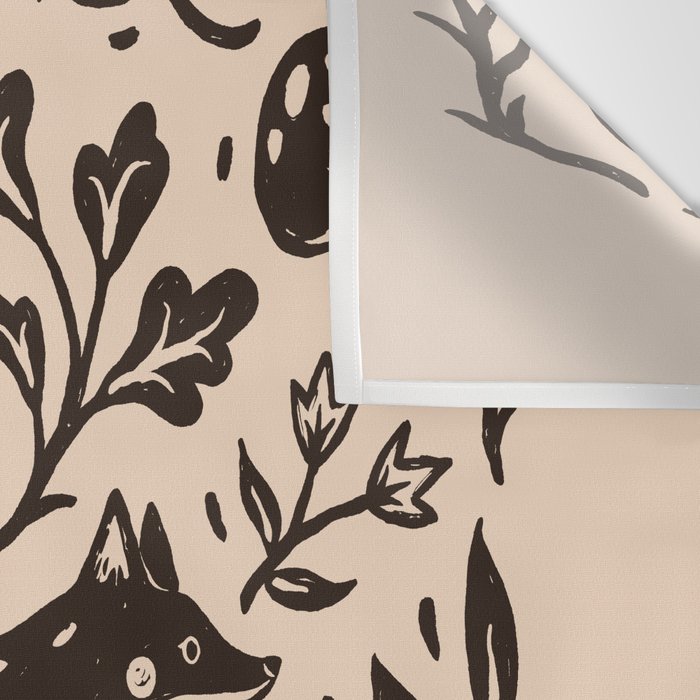 Cozy Night Fox Wall Tapestry Gallery Image 3