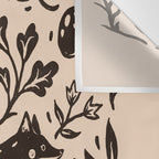 Cozy Night Fox Wall Tapestry Gallery Image 3