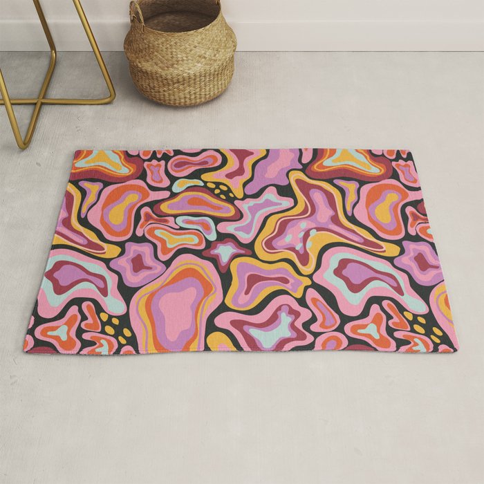 Splish splash pink Rug Gallery Image 1