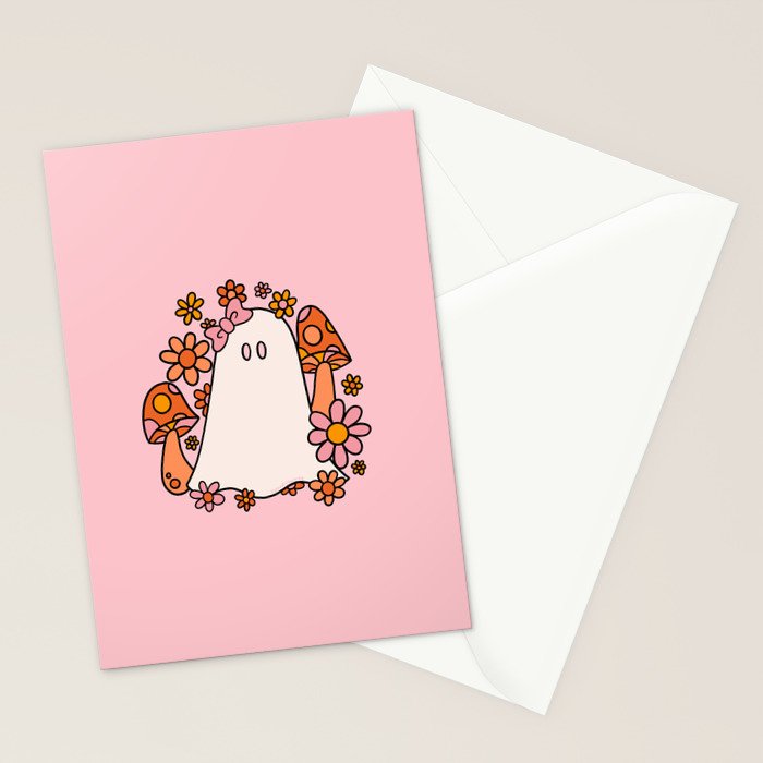 Bow Ghost Stationery Card Gallery Image 2