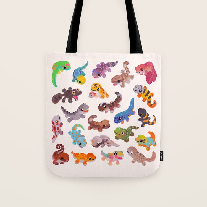 Gecko - bright Tote Bag Gallery Image 1