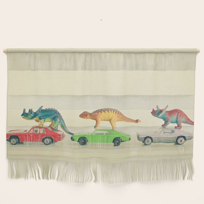 Dinosaurs Ride Cars Wall Hanging Gallery Image 1