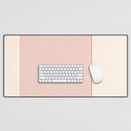 Subtle Spring Color Block - Soft Pink Desk Mat Gallery Image 1