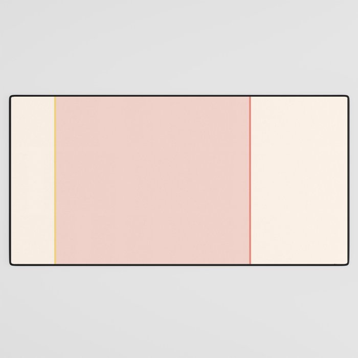 Subtle Spring Color Block - Soft Pink Desk Mat Gallery Image 3