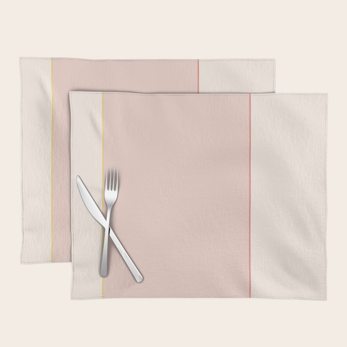 Subtle Spring Color Block - Soft Pink Placemat Gallery Image 1