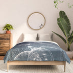 Cosmic Ocean  COLOR GRAD -  turquoise Comforter Gallery Image 3