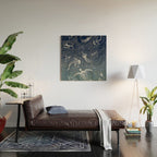 Cosmic Ocean  COLOR GRAD -  turquoise Wood Wall Art Gallery Image 2