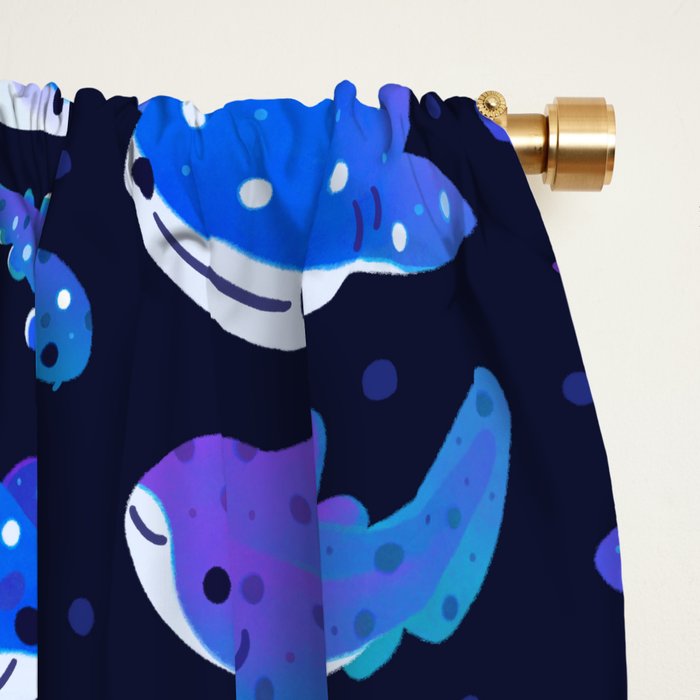 Polka dot shark Window Curtain Gallery Image 2