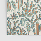 Cactus Desert - sage and copper Poster Gallery Image 3