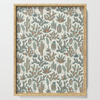 Cactus Desert - sage and copper Serving Tray Gallery Image 1