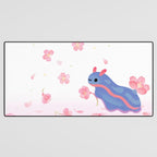 Cherry blossom slug Desk Mat Gallery Image 3