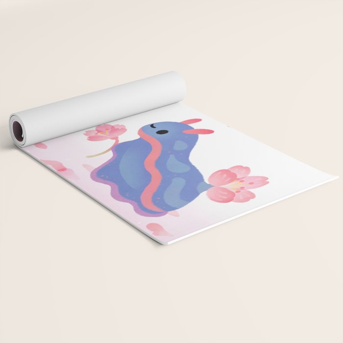 Cherry blossom slug Yoga Mat Gallery Image 2