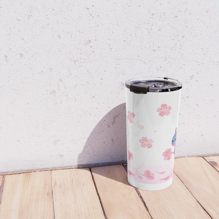 Cherry blossom slug Travel Mug Gallery Image 4