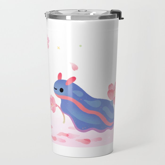 Cherry blossom slug Travel Mug Gallery Image 2