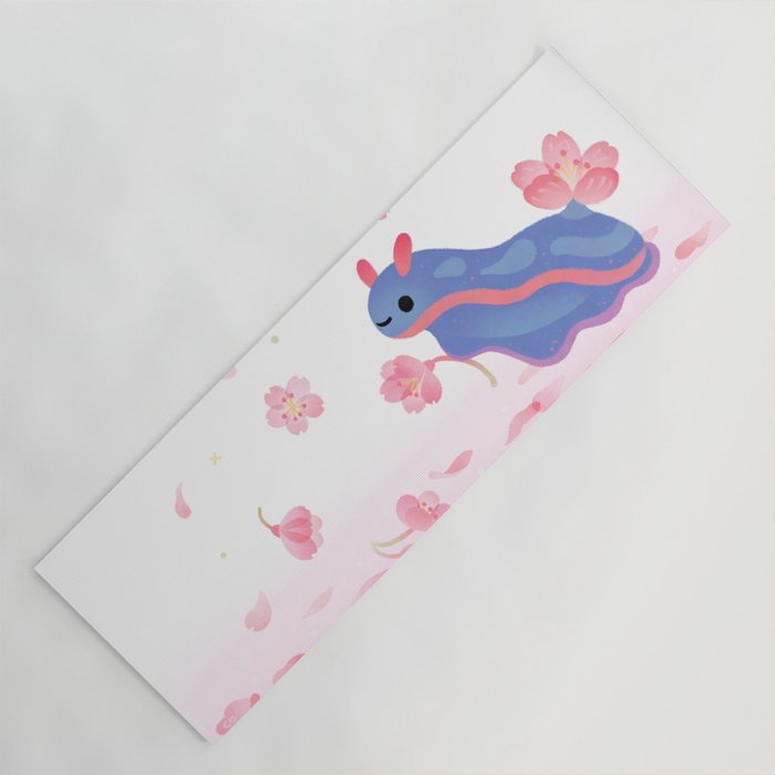 Cherry blossom slug Yoga Mat Gallery Image 1