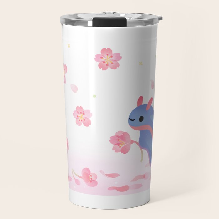 Cherry blossom slug Travel Mug Gallery Image 1