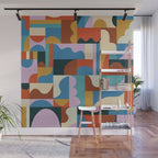 Abstract mosaic Wall Mural Gallery Image 1