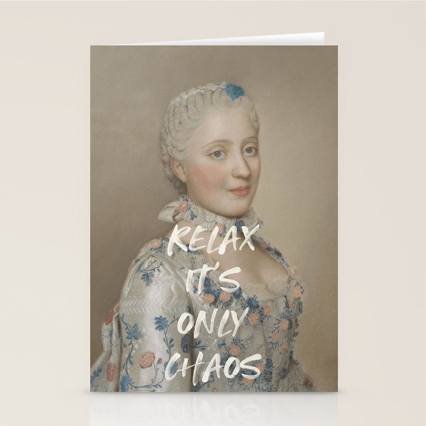 Relax It's Only Chaos Stationery Card Gallery Image 2