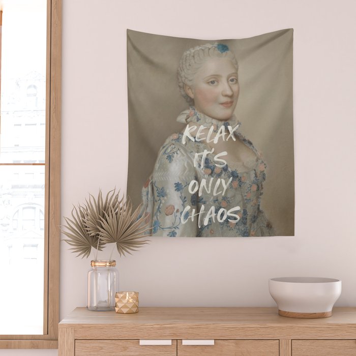 Relax It's Only Chaos Wall Tapestry Gallery Image 2