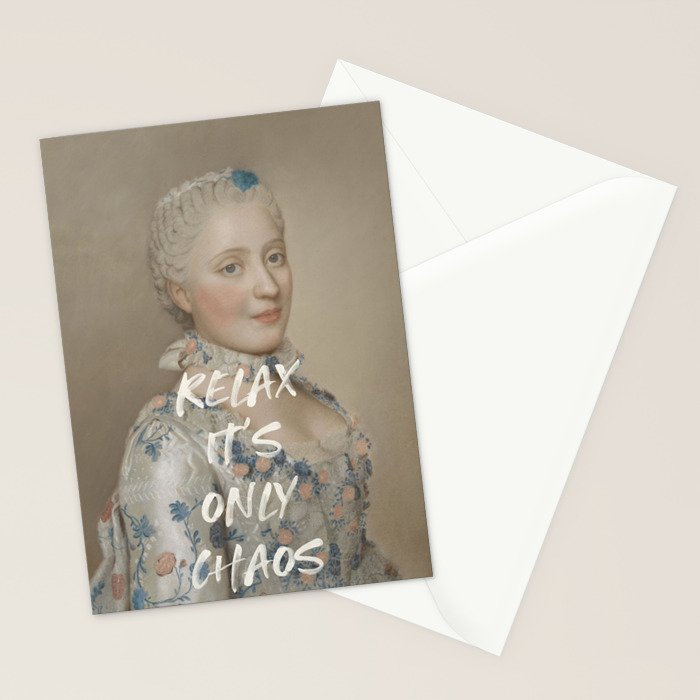 Relax It's Only Chaos Stationery Card Gallery Image 2