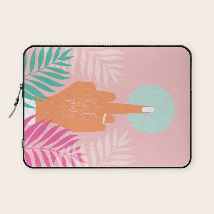 Grl Pwr #girlpower #feminist #society6 Laptop Sleeve Gallery Image 1