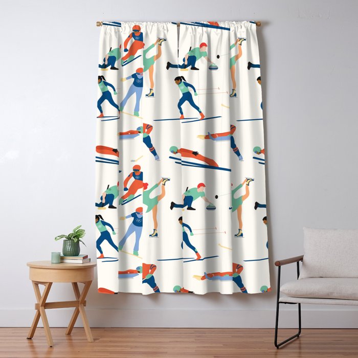 Winter Olympic Games Window Curtain Gallery Image 1